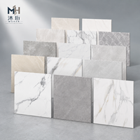 Carreaux de sol en porcelaine de haute qualité 600x600mm (24x24 pouces) entièrement émaillés, aspect marbre brillant, carreaux muraux en céramique prêts à être expédiés
