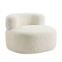 Chaise longue extra-large en velours, style paresseux, moderne et minimaliste, sans accoudoirs, avec rembourrage en éponge haute densité
