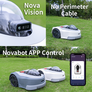 หุ่นยนต์ตัดหญ้าอัจฉริยะ NOVABOT N1000/N2000 สำหรับอุตสาหกรรม ใช้พลังงานแบตเตอรี่ไร้สาย ตัดหญ้าด้วยระบบ AI Vision Control ระดับ IPX5 อัตโนมัติ - Product Image 2