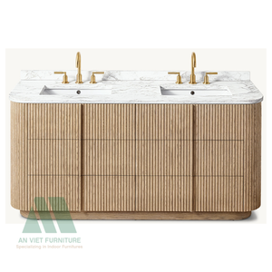 Modern Style Compact Wooden Meta Lavabo Set VIET FURNITURE OEM/ODM Easy <b>Assembly</b> <b>Ready</b>-to-<b>Assemble</b> Home Furniture <b>Sideboards</b> - Product Image 3