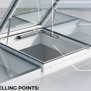 Fenêtre <span class=keywords><strong>de</strong></span> toit intelligente à capteur, étanche, électrique, en alliage d'aluminium, avec ventilation et éclairage naturel - Product Image 6