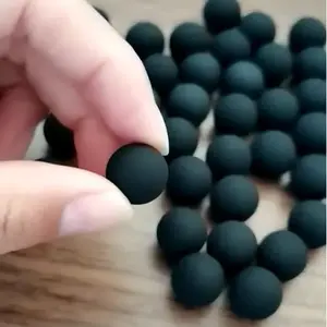 OEM nicht-toxischer weicher fester silikon natürliches gummi hochfrequenz-vibrierender bildschirm elastischer ball für vibrationsbildschirm
