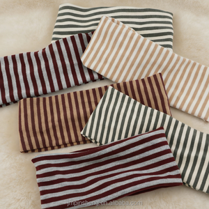 Bandeau <span class=keywords><strong>de</strong></span> sport rétro rayé <span class=keywords><strong>pour</strong></span> femme, en <span class=keywords><strong>coton</strong></span> élastique épais tricoté, idéal <span class=keywords><strong>pour</strong></span> la course à pied – Cadeau parfait - Product Image 6