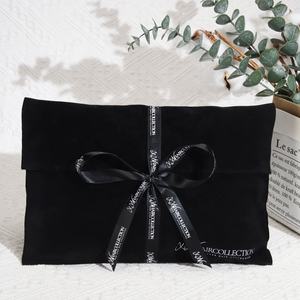 Рекламный Черный Бархатный Чехол-конверт для сумочки с логотипом на заказ, ювелирный подарок, костюм, кошелек, футболка, упаковка, бархатный пылезащитный мешок - Product Image 5
