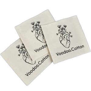 Etiquetas de Algodón de Alta Calidad para Coser en Prendas, Impresión Digital en Serigrafía, Lavables, Diseño Personalizado, Venta al por Mayor, Borde Cortado con Láser, Vietnam - Product Image 1