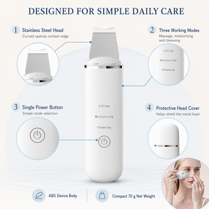 IFINE Exfoliant Facial Ultrasonique Électrique Nettoyant Pores et Points Noirs, Nettoyage en Profondeur pour Usage Domestique - Product Image 6