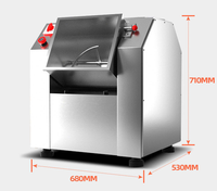 15Kg 50Kg Deegmixer Machine Roestvrijstalen Horizontale Spiraal Brooddeeg Mixer Maker Meelmixer Voor Het Mengen Van Koekjesdeeg