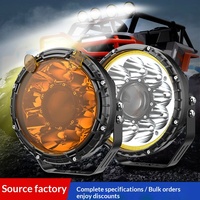 Projecteur de Voiture 7 Pouces pour Modification, Phare Avant Laser LED pour Pare-chocs, Lampe Tout-terrain Haute Luminosité à Faisceau Concentré 60W