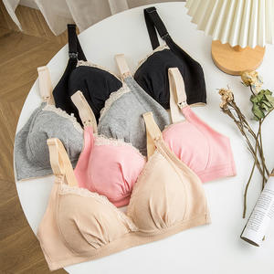 Sujetador de lactancia para mamá, sujetadores de maternidad de algodón para amamantar, ropa interior fina sin costuras para mujer - Product Image 4