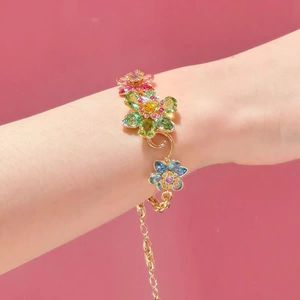 <span class=keywords><strong>Collana</strong></span> SWA <span class=keywords><strong>con</strong></span> Cristalli Colorati e Ricchi Elementi Floreali per Donna, Catena Sportiva da Collo, Vendita all'Ingrosso - Product Image 3