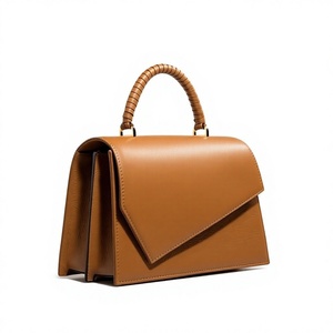Pochette en cuir véritable marron de style nouveau BS International pour femme, personnalisable, bandoulière double, fermeture éclair, imperméable, légère, pour soirée - Product Image 4