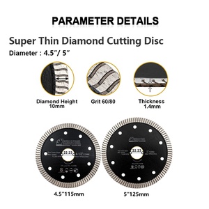 Lame de scie diamantée turbo en forme de S super fine <span class=keywords><strong>disque</strong></span> de coupe <span class=keywords><strong>meuleuse</strong></span> d'angle lame de coupe circulaire coupe-carreaux pour granit Mable - Product Image 3