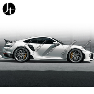 Kit Carrozzeria in Vera Fibra di Carbonio, Paraurti, Spoiler, Diffusore, Minigonne Laterali, Luci Anteriori per <span class=keywords><strong>Porsche</strong></span> 911 992 Stile <span class=keywords><strong>T</strong></span> - Product Image 4