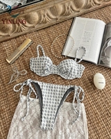 Mini Micro Bikini Brésilien Ultra Sexy pour Filles, Maillot de Bain Imprimé Femme, Collection 2025