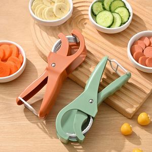 Hachoir manuel multifonctionnel créatif pour cuisine, en acier, pour fruits et légumes, avec fonction de coupe et de pressage, pour séparateur de légumes en plastique - Product Image 3