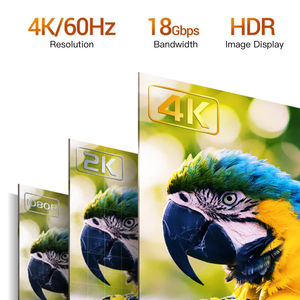 Câble <span class=keywords><strong>HDMI</strong></span> à angle droit haute vitesse SAMZHE 4K/60Hz 3D, câble numérique HD avec connecteur coudé à 90 degrés pour projecteur d'affichage - Product Image 4