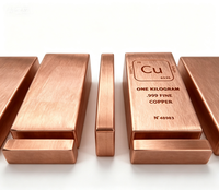 Barre de cuivre d'investissement 999, 1000g par pièce