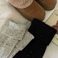 Vente directe usine – Marque Source – Chaussettes personnalisables antidérapantes en laine moelleuse multicolores, respectueuses de la peau