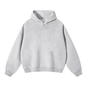 Felpa Corta con Cappuccio Oversize in Pile Pesante 350G, Autunno 2025, Stile Trendy e Comodo per <span class=keywords><strong>Uomo</strong></span> - Product Image 5