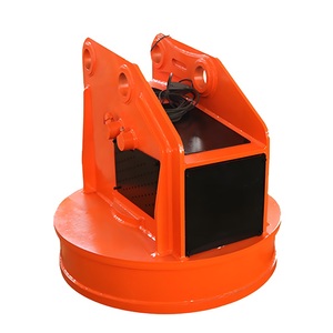 Accesorios magnéticos completamente cerrados para excavadora de chatarra Imán hidráulico con componente de motor central