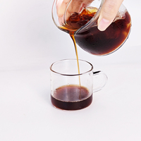 Tasse en verre borosilicate 110 ml / 3,72 oz, mini-tasse 6 en 1, vaisselle à expresso, vaisselle de haute qualité pour le café et le thé, ustensiles de cuisine pour la maison