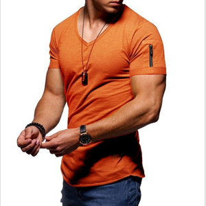 <span class=keywords><strong>T</strong></span>-shirt da ragazzo estiva 2020, casual ed elegante, da palestra, slim fit, personalizzabile, tinta unita, con taschino - Product Image 4