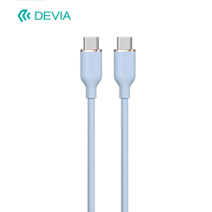 Cable de Silicona USB 3.2 Tipo-C a Tipo-C de 60W, 3A, Carga Rápida, Sincronización de <span class=keywords><strong>Datos</strong></span>, 1.2M para Teléfonos Móviles - Product Image 2