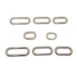 Usine en gros métal plat forme ovale anneau multi taille sangle sac accessoires réglable <span class=keywords><strong>o</strong></span> anneau boucles pour sac à main vêtements - Product Image 6