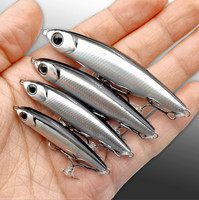 TOPLURE-señuelo duro de hundimiento lento, 3,5g, 5g, 8,5g, 12g, Señuelos de Pesca, ojo 3D, cebo Artificial para agua dulce y salada