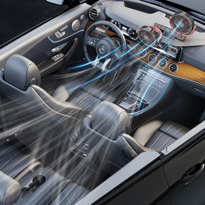 พัดลมติดรถยนต์แบบสองหัว F7201 ใช้พลังงาน USB 24V พัดลมระบายความร้อนแบบเงียบสำหรับรถบรรทุก รถตู้ วัสดุ ABS ดีไซน์พับได้ - Product Image 2