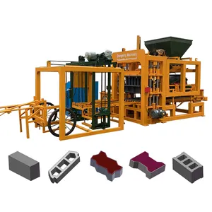 Línea de producción automática de bloques huecos de cemento, máquina para hacer ladrillos