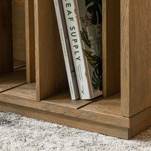 Modern Simple Light Luxury Oak <b>Wood</b> <b>Bookcase</b> with Drawers <b>Solid</b> Wooden Living Room Bedroom Furniture - Product Image 6