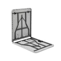 Mobilier d'extérieur robuste en vente chaude Salle à manger Restaurant Banquet Fête de mariage Randonnée Pique-nique Table pliante en plastique blanc