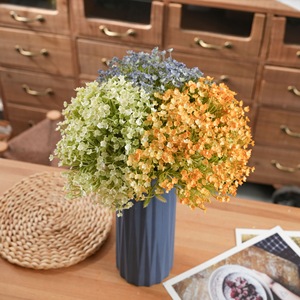 Bouquet de fleurs artificielles CallaFloral, fleurs en plastique à tige unique, décoration de mariage, rose, blanc, violet, bleu, rouge rose, jaune - Product Image 2