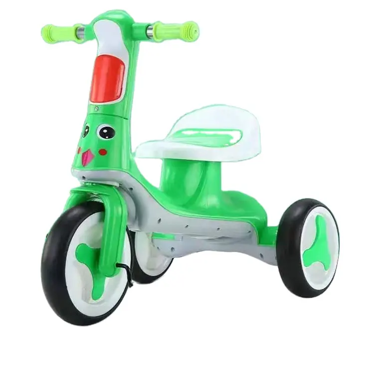 2022 الساخن بيع رخيصة الثمن الصين بالجملة لطيف البسيطة ركوب على سيارة لعبة صغيرة ألعاب تزحلق ثلاثية العجلات pp إطار
