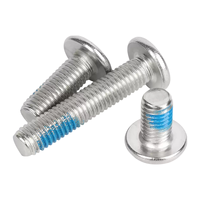 Vis de machine à profil bas en acier inoxydable SS304 à six pans creux avec joint d'écrou de verrouillage bleu pour boîtiers électroniques – Vis personnalisée – Prix de gros