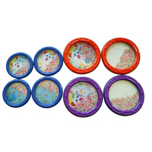 Wholesale Orff Percussion <b>Instrument</b> Portable 10 Inch Purple Orange Plastic Ocean Wave Drum <b>Musical</b> <b>Instrument</b> Ocean Drum - Product Image 1