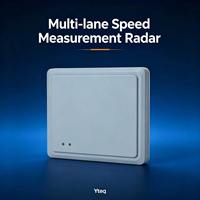 Radar de détection de vitesse pour points de contrôle d'intersection routière 60 GHz, portée 100 m, couverture 4+ voies, sans contact, montage sur portique/mobile