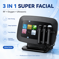 Appareil de beauté portable 3 en 1 pour le rajeunissement de la peau du visage par jet de bulles de CO2, pour les soins de la peau en salon de beauté