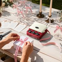 Impresora Portátil de Cintas de Satén Phomemo P15, Máquina de Etiquetas de Transferencia Térmica para Envolver Regalos, Cintas Personalizadas para Floristería