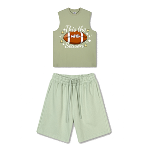 Gilet Casual in Maglia con Logo Frontale e Pantaloncini Abbinati per Padel - Product Image 1