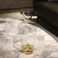 Carafe à vin ultra-fine en verre transparent soufflé à la main, aérateur de vin rouge pour la maison et le bar