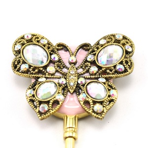 Decorative Brass Butterfly Wall Hook Gold Flower <b>Key</b> Holder Clothes <b>Hanger</b> for Home Entryway Metal Craft Gifts - Product Image 5