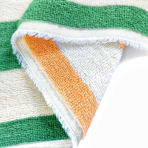 Tùy Chỉnh Sọc Hai Bên Màu Sắc Khác Nhau Không Xoắn Sợi Nhuộm Dệt Sọc Bông Terry Khăn Vải Cho Phòng Tắm Bãi Biển Áo - Product Image 4