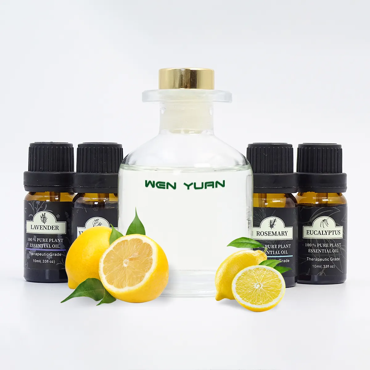 Óleo essencial de limão premium natural orgânico de alta qualidade com caixa de marca própria produtos de beleza certificados velas aromáticas