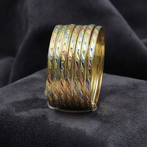Brazalete Chapado en Oro de 3 Tonos al por Mayor, Brazalete Formado, Brazaletes Multicolores, Brazalete de Moda, Joyería Rellena de 3 Tonos, Brazalete Tricolor - Product Image 5