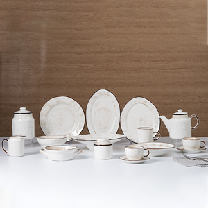 Plato de Porcelana Redondo Blanco Texturizado de 9 Pulgadas con Logotipo Personalizado al por Mayor de P&T para Restaurantes y Hostelería - Product Image 6
