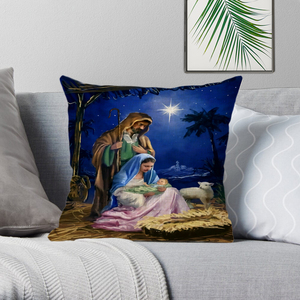 Pintura al óleo decorativa casa cristiana Jesucristo funda de almohada cojín - Product Image 5