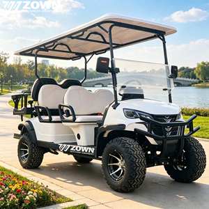 Carrito de Golf Eléctrico Mini de 4 Plazas Directo de Fábrica China, Impermeable, con Batería de Plomo-Ácido, para Vecinados - Product Image 1