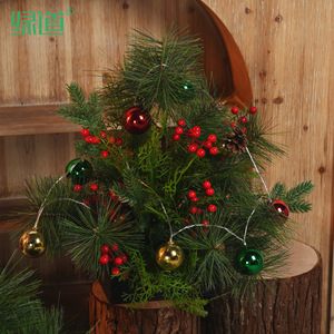 ของตกแต่งต้นคริสต์มาสประดิษฐ์สีเขียวสำหรับตกแต่งบ้านและร้านค้า - Product Image 4